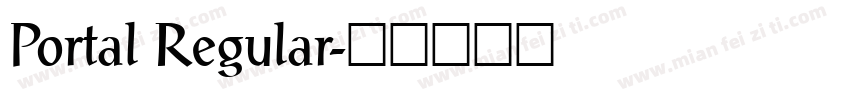 Portal Regular字体转换